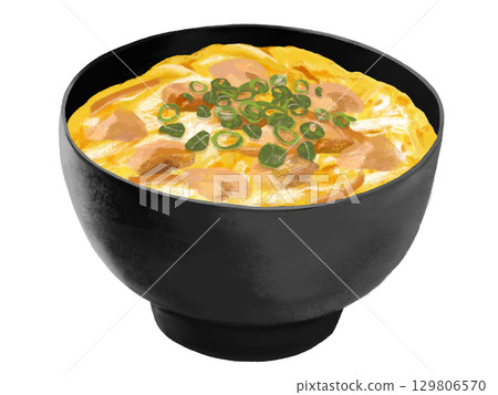 親子丼（黑碗） 129806570