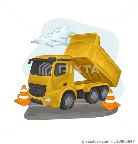 Illustration of Dump Truck 129806647