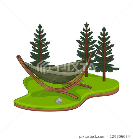Illustration of Hammock Illustration of Hammock 129806684