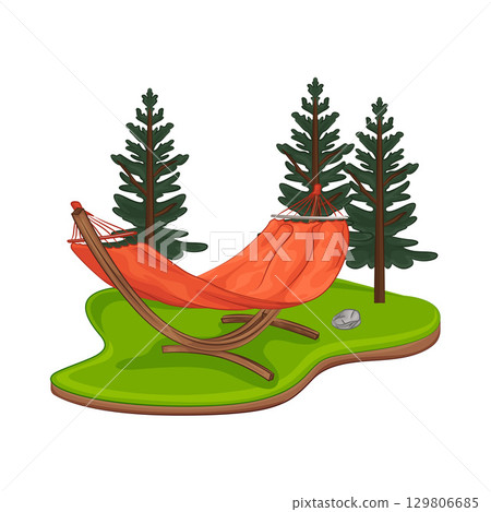 Illustration of Hammock Illustration of Hammock 129806685