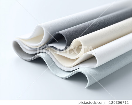 Neutral colored industrial felt cloth 129806711