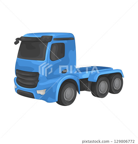 Illustration of Construction Truck Illustration of Construction Truck 129806772