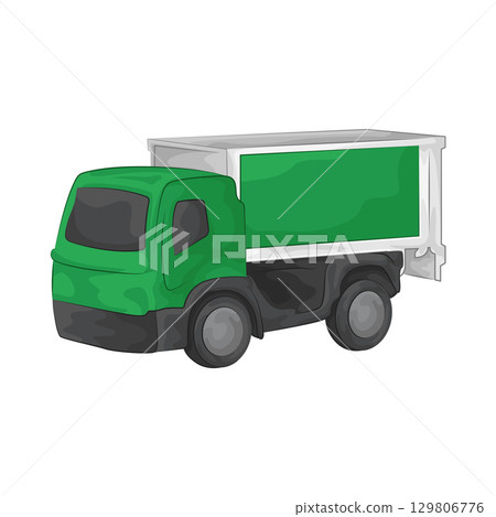 Illustration of Construction Truck Illustration of Construction Truck 129806776