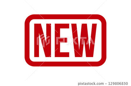 NEW Rubber Stamp. Red NEW Rubber Grunge Stamp Seal Vector Illustration - Vector 129806830