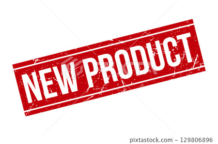New Product Rubber Stamp. Red New Product Rubber Grunge Stamp Seal Vector Illustration - Vector 129806896