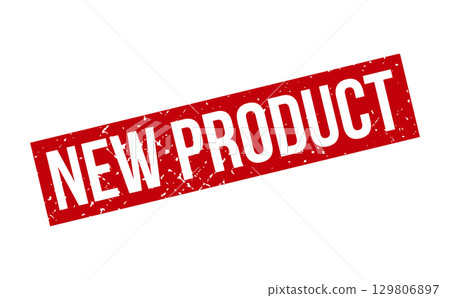 New Product Rubber Stamp. Red New Product Rubber Grunge Stamp Seal Vector Illustration - Vector 129806897