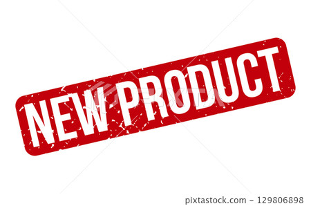 New Product Rubber Stamp. Red New Product Rubber Grunge Stamp Seal Vector Illustration - Vector 129806898