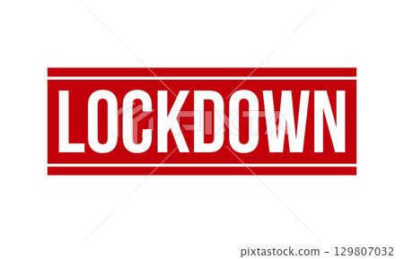 Lockdown Rubber Stamp. Red Lockdown Rubber Grunge Stamp Seal Vector Illustration - Vector 129807032