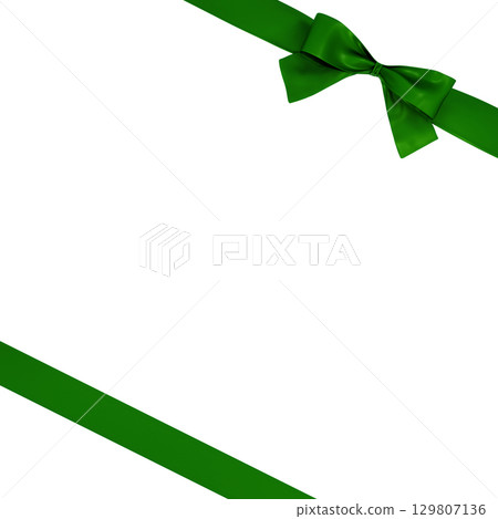 3D材質_絲帶_綠色 129807136