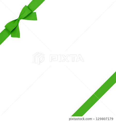 3D材質_絲帶_綠色 3D材質_絲帶_綠色 129807179