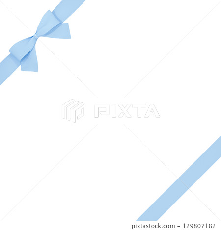 3D材質_絲帶_淺藍色 3D材質_絲帶_淺藍色 129807182