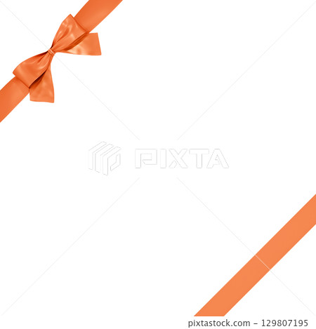 3D material_ribbon_orange 3D material_ribbon_orange 129807195