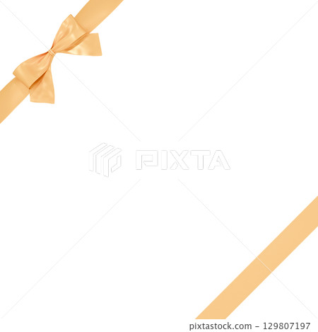 3D material_ribbon_gold 3D material_ribbon_gold 129807197