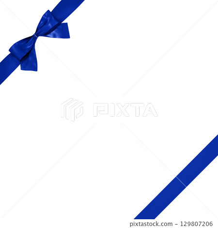 3D material_ribbon_blue 129807206