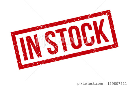 In Stock Rubber Stamp. Red In Stock Rubber Grunge Stamp Seal Vector Illustration - Vector In Stock Rubber Stamp. Red In Stock Rubber Grunge Stamp Seal Vector Illustration - Vector 129807311