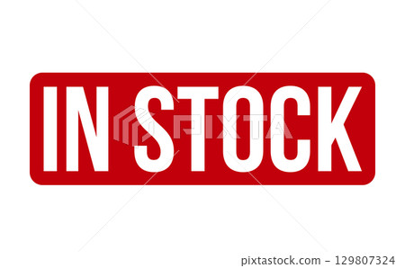 In Stock Rubber Stamp. Red In Stock Rubber Grunge Stamp Seal Vector Illustration - Vector 129807324