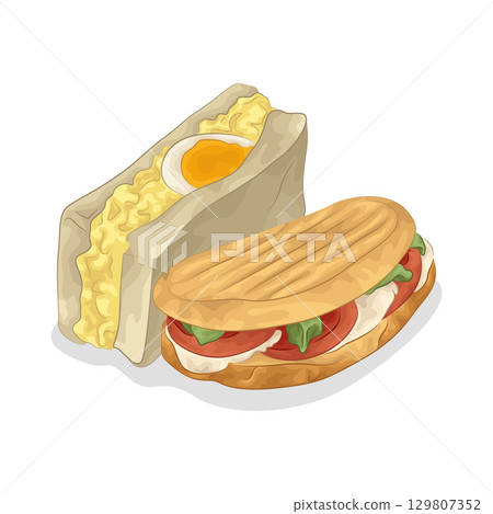 Illustration of Sandwich  129807352
