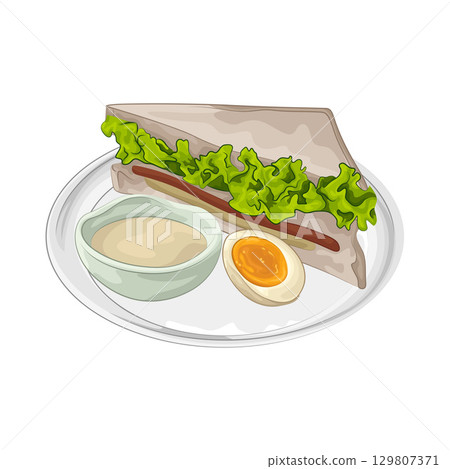 Illustration of Sandwich 129807371