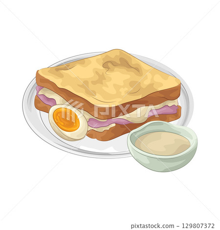 Illustration of Sandwich 129807372