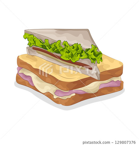 Illustration of Sandwich 129807376