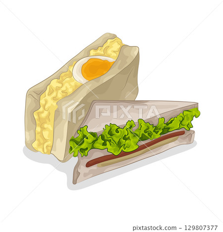 Illustration of Sandwich 129807377