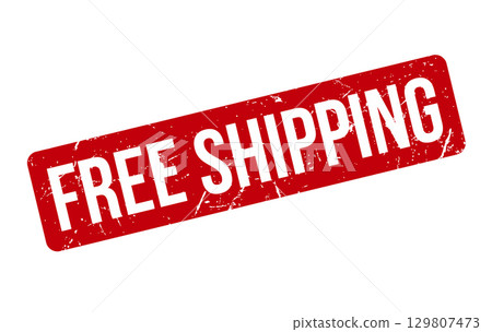 Red Grunge Free Shipping Rubber Stamp Red Grunge Free Shipping Rubber Stamp 129807473