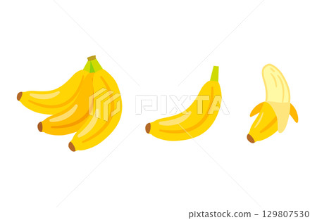 Banana illustration set 129807530