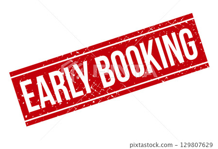 Early Booking Rubber Grunge Stamp Seal Vector Illustration Vector 129807629