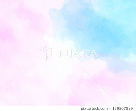 Pastel pink and light blue watercolor gradient background Abstract design image for SNS videos Pastel pink and light blue watercolor gradient background Abstract design image for SNS videos 129807859