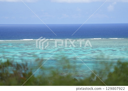 [Ishigaki Island, Okinawa Prefecture] Coastal scenery from Tamatorizaki Observatory 129807922
