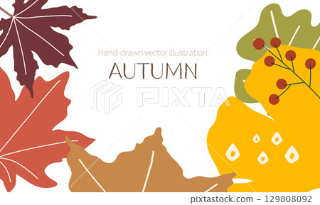 colorful fallen leaves frame colorful fallen leaves frame 129808092