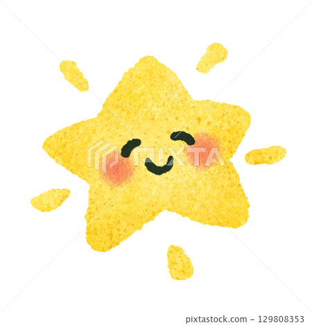 Cute star hand-drawn illustration material Cute star hand-drawn illustration material 129808353