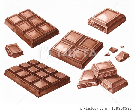 Bar of chocolate  129808583