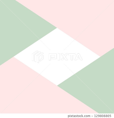 Square title frame and divided photo layout background - Triangle Geometry 129808805