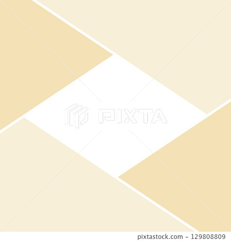 Beige square frame background illustration: diamond, geometric, triangle, photo division, coffee brown 129808809