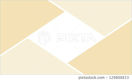 Simple light brown beige horizontal frame background illustration, coffee brown diamond photo division vector 129808813