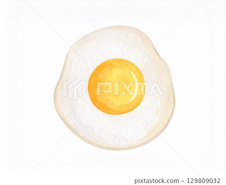 Fried egg 129809032