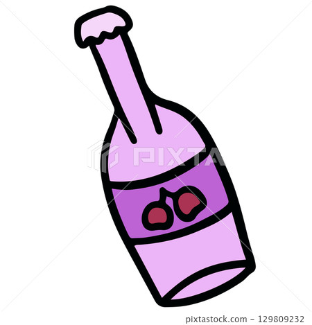 Hand drawn cherry champagne for sticker, drink menu, restaurant, bar, lunch, dinner, recipe, ingredients, supermarket, grocery, cuisine, cook book, party, celebration, weekend, holiday, picnic Hand drawn cherry champagne for sticker, drink menu, restaurant, bar, lunch, dinner, recipe, ingredients, supermarket, grocery, cuisine, cook book, party, celebration, weekend, holiday, picnic 129809232