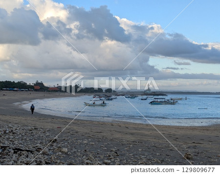 Kuta Beach, the famous beach in Bali Kuta Beach, the famous beach in Bali 129809677
