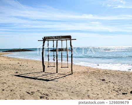 Kuta Beach, the famous beach in Bali 129809679