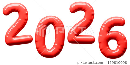 3D image_balloon_2026_red 129810098