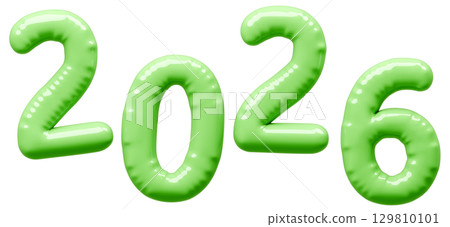3D影像_氣球_2026_綠色 129810101