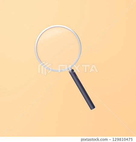 3D插圖_放大鏡 3D插圖_放大鏡 129810475