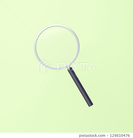 3D插圖_放大鏡 3D插圖_放大鏡 129810476