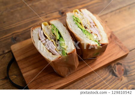 Roast pork sandwich Roast pork sandwich 129810542