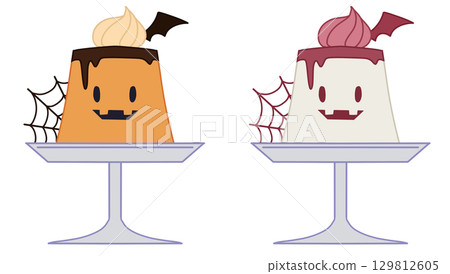 Halloween pudding set 129812605