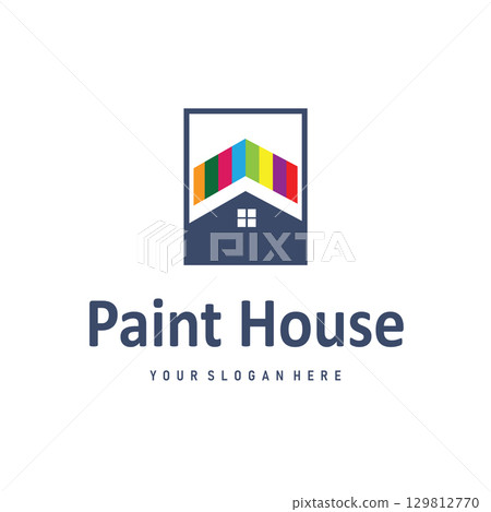 illustration design logo paint brush liquid paint colorful and unique premium symbol icon illustration design logo paint brush liquid paint colorful and unique premium symbol icon 129812770