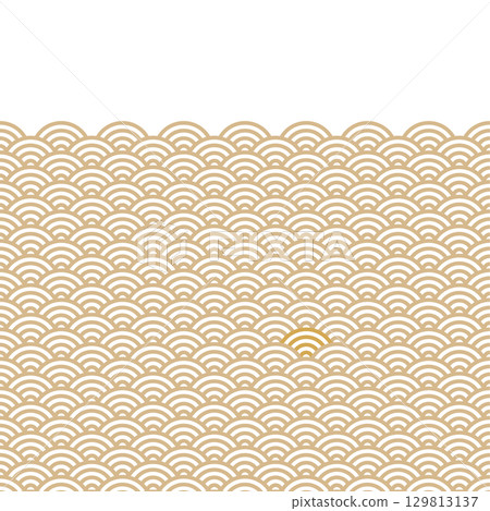 Seamless Japanese design material using traditional Japanese Seigaiha waves Seamless Japanese design material using traditional Japanese Seigaiha waves 129813137