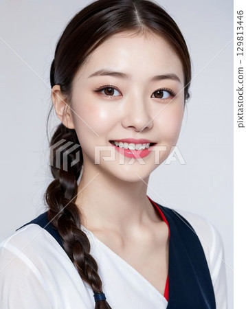 beautiful young woman 129813446