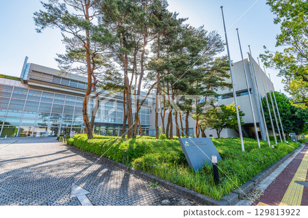 Tsukuba International Congress Center (Epochal Tsukuba) in sunny weather, Tsukuba City, Ibaraki Prefecture 129813922